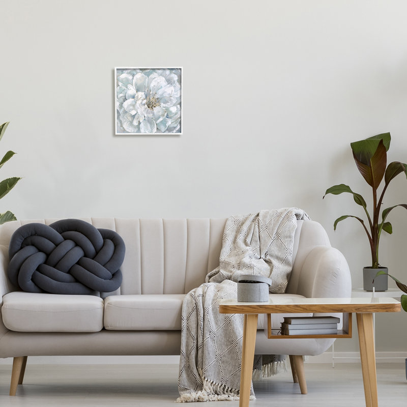 «Bb-152», reproduction de peinture blanche encadrée sur bois par Sally Swatland, Giclée encadrée blanc bord de mer