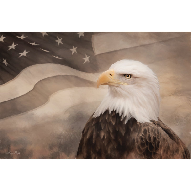 «US Symbols» par Lori Deiter - reproduction, Papier photo blanc avec cadre simple, Non, H 24 po x l 36 po