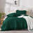 Andency Dark Emerald Green Comforter Set King, 3 Pieces Lightweight Ruffle Bedding Comforter Sets, Farmhouse Ruffle Bed Comforter Set, Lightweight and Soft Bedding Comforter for All Seasons-124610457-124610472