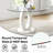 Modern Round Dining Set, Tempered Glass Dining Table with Weavon Velvet Chair for Dining Room and Small Space-1581638534-1581638529