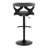 Laksh Swivel Upholstered Adjustable Height Counter Stool with Metal Frame