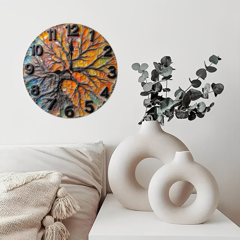 Horloge mosaïque unique