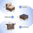 4-Person Rattan Sectional Conversation Sets With Fire Pit Table, Coffee Table-1040593629
