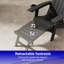 Ensemble de 4 chaises Adirondack pliantes avec porte-gobelet et repose-pieds rétractable HiPS pour patio-29298229