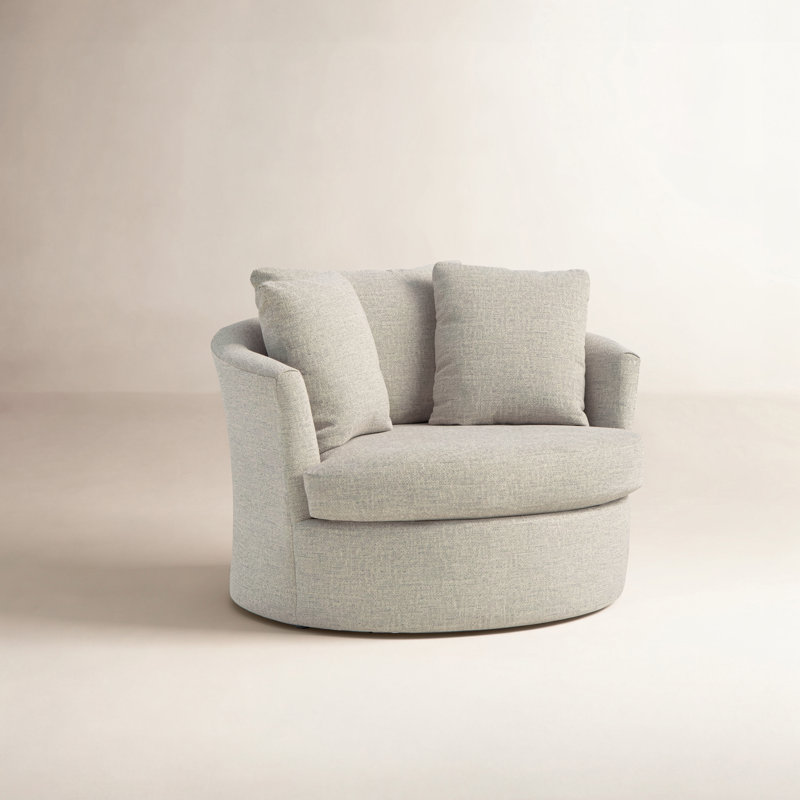 Fauteuil demi-tonneau pivotant de 49 po Ventura, Tanné