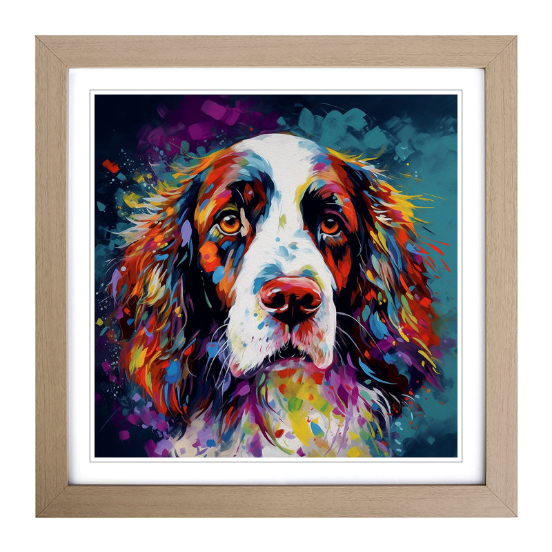 Single Picture Frame Print on Wood, Oak