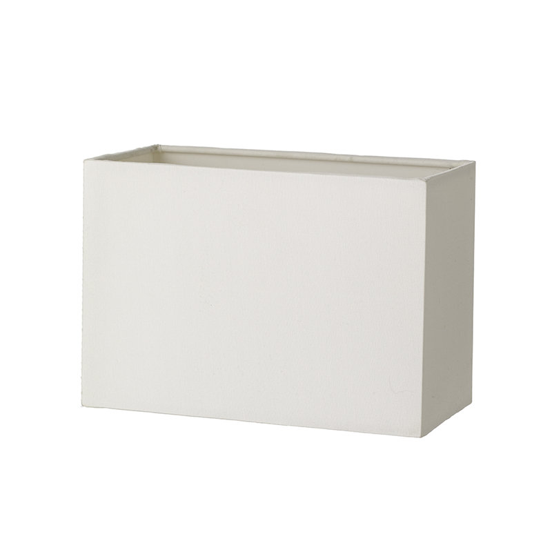 Recker 14cm H Fabric Rectangle Wall Sconce Shade ( Screw On ) in Ivory