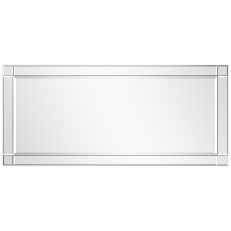 Norvin Solid Wood Rectangle Mirror, 24" x 54"