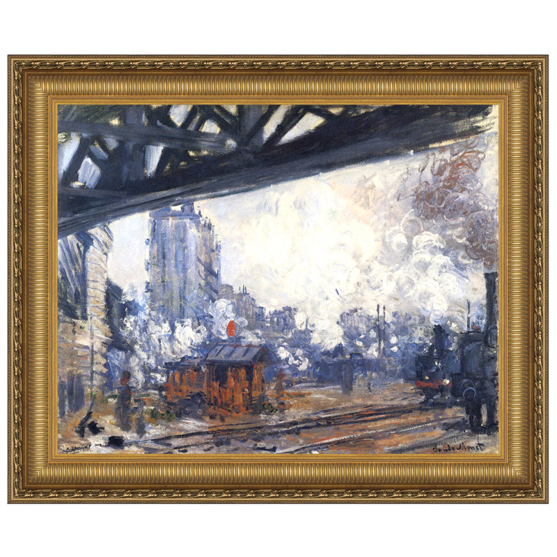 «Saint-Lazare Station, Vue extérieure, 1887» par Claude Monet, reproduction d'art sur toile