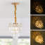 1 - Light Gold Chandelier Pendant