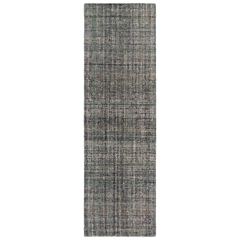 Abstract Hand Tufted Performance Solid Color Indoor Rug, Runner 2'3" x 8'