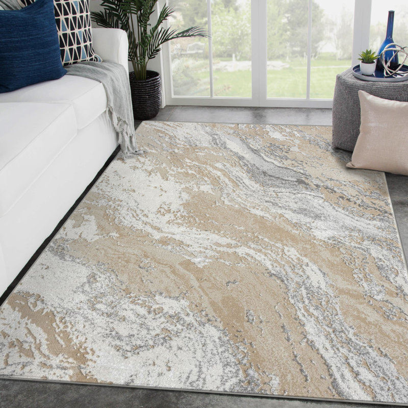 Jadarious Abstract Indoor Rug, Rectangle 6' x 9'