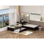 Lit plateforme simple avec rangement en L Demeo-87036345
