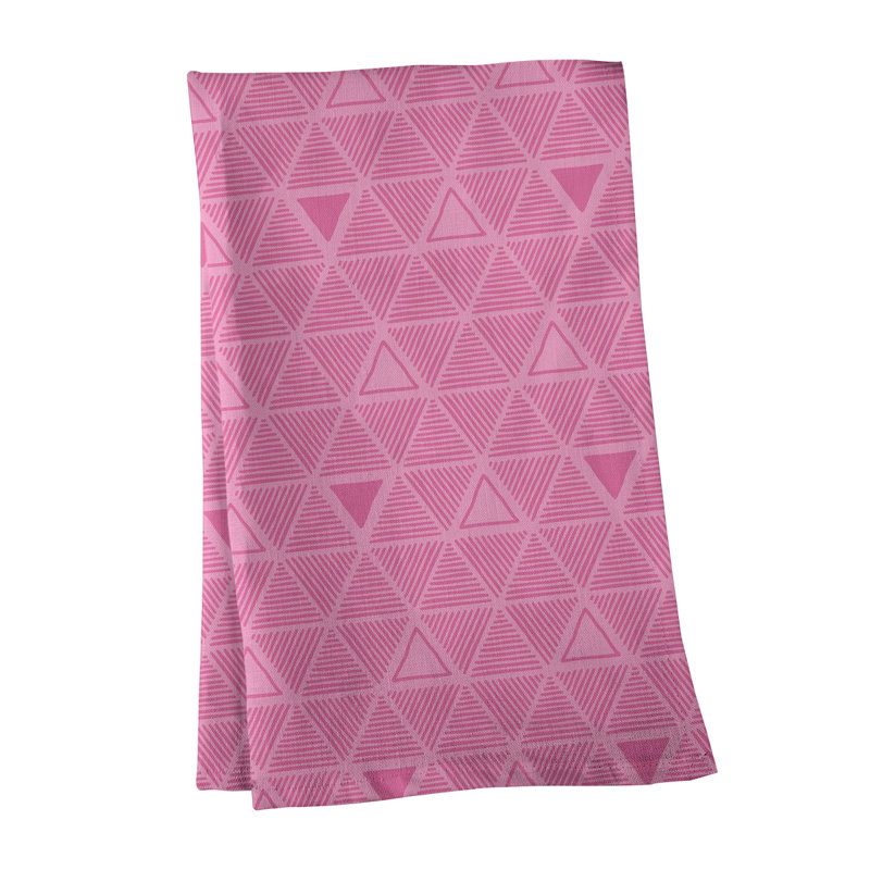 Jordao Tea Towel Kitchen Towel, Neon Pink, Poly Twill
