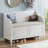 Rustic Style Solid Wood Entryway Multifunctional Storage Bench With Safety Hinge-1979990053