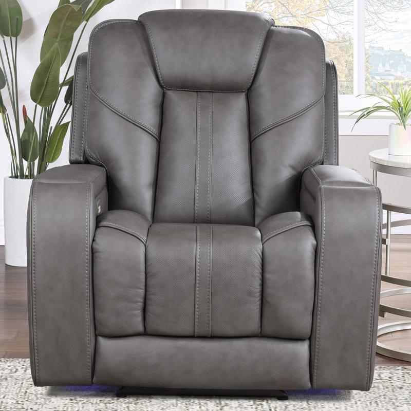 Fauteuil inclinable en cuir triple puissance Wachter