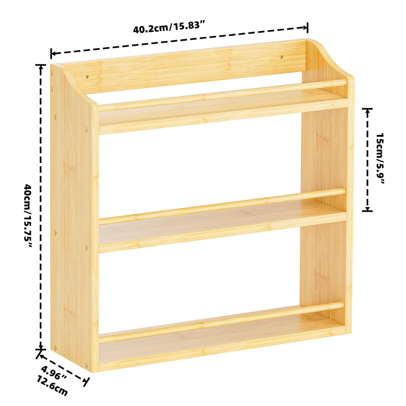 Stainless Steel Spice Rack, Gold