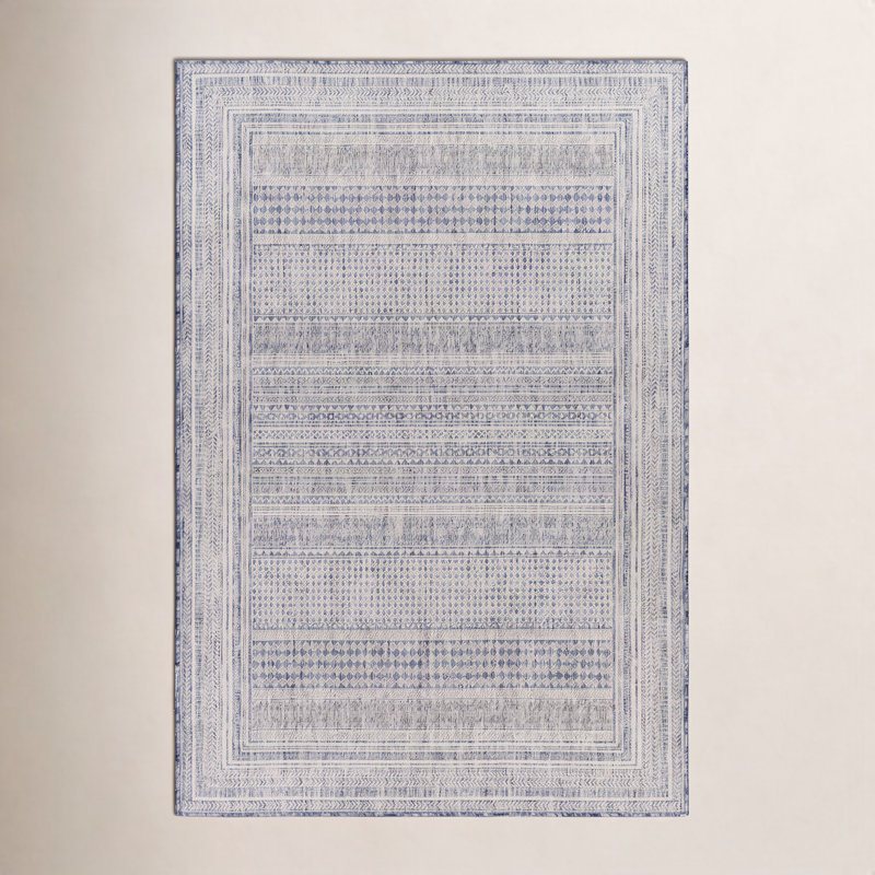 Tapis oriental bleu Ilenne, Rectangle 5 pi 3 po x 7 pi