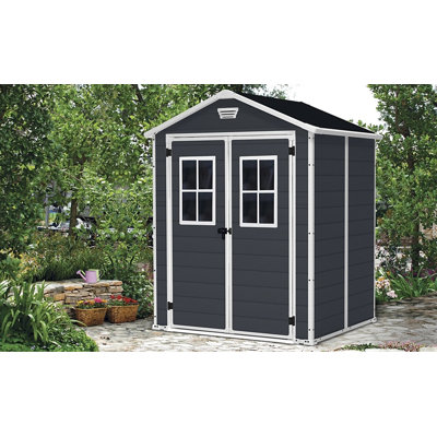 Keter Manor 6X5ft DD (2 Windows At The Front)