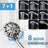5 Inch Exposed Pipe Shower System With Hand Shower Wall Mounted Complete Shower Faucet Kit Stainless Steel Shower Trim Kit With Slider Bar-126709505