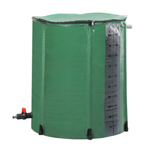 50 Gal Rain Barrel with Scale