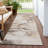 Machine Washable Indoor/Outdoor Xhevrie Putty Rug-688383954