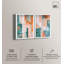 «Citrus Wave Duet Shadowbox», ensemble d'art mural abstrait par Art Remedy, cadre blanc, 24 x 36-1896741925-1896741922