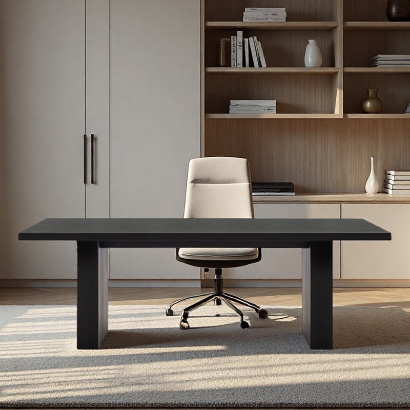 Bureau Buariki, Noir, H 29,53 po x l 70,87 po x P 31,5 po