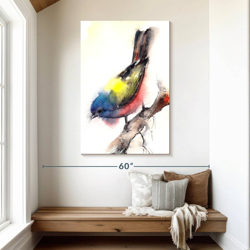 Brampt Bunting Bird, 48" H x 32" W