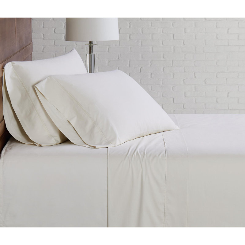 Olive Green Cotton Percale Twin XL Sheet Set
