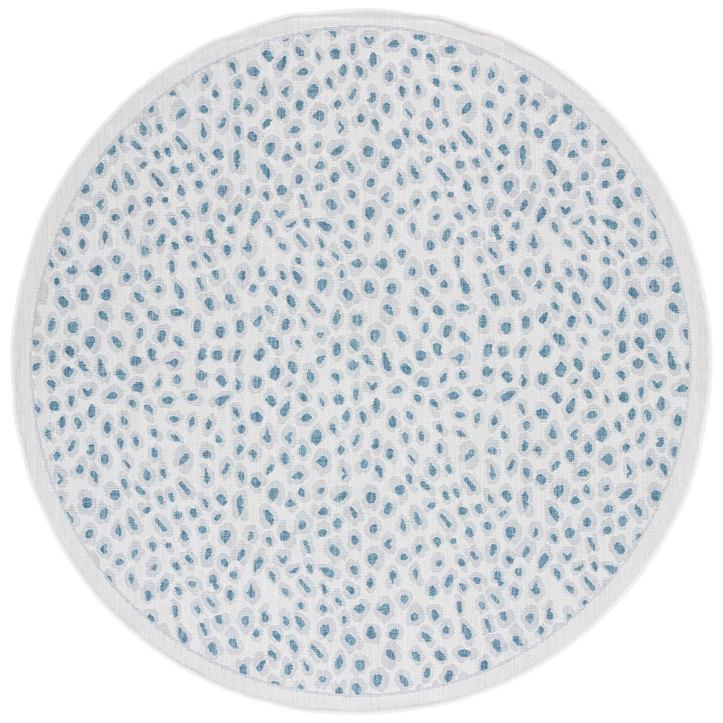 Tapis d'intérieur / extérieur Aidah Performance, Rond 6 pi 7 po