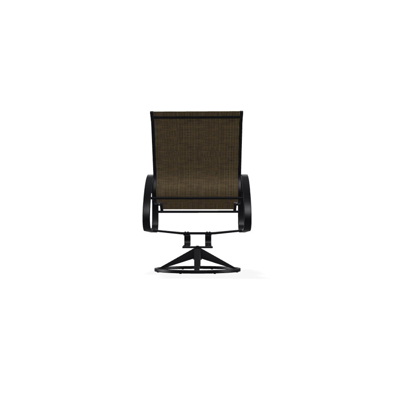 Aruba 1 Outdoor Dining Armchair, Textured Black, Yellow 43D