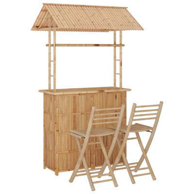 3 Piece Bar Set Bamboo by Bayou Breeze