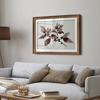 Art mural encadré 26 "x 36" sépia