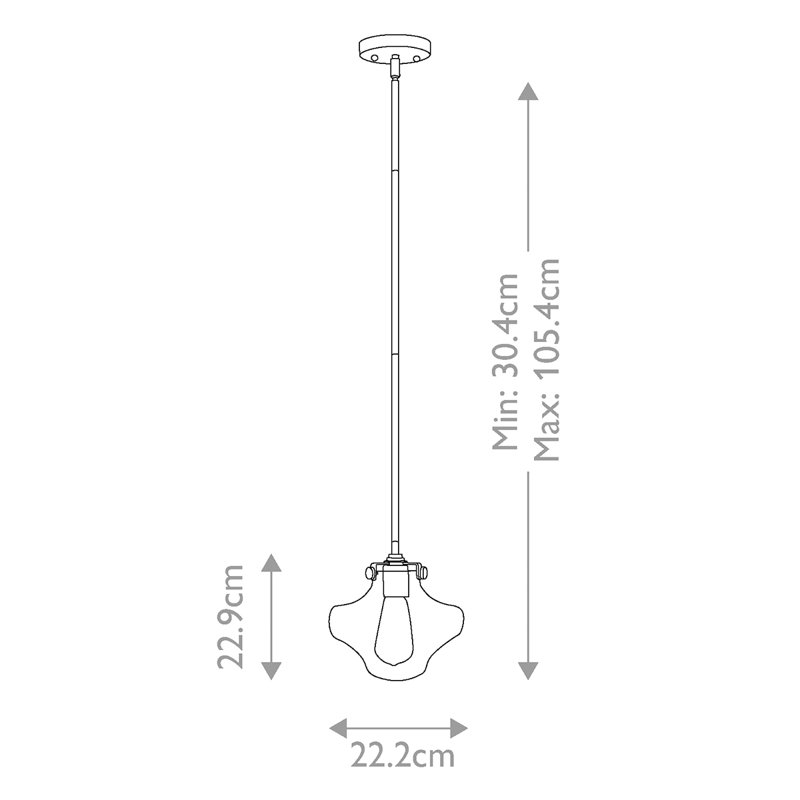 Redfern 1 - Light Unique/Statement Pendant, Chrome