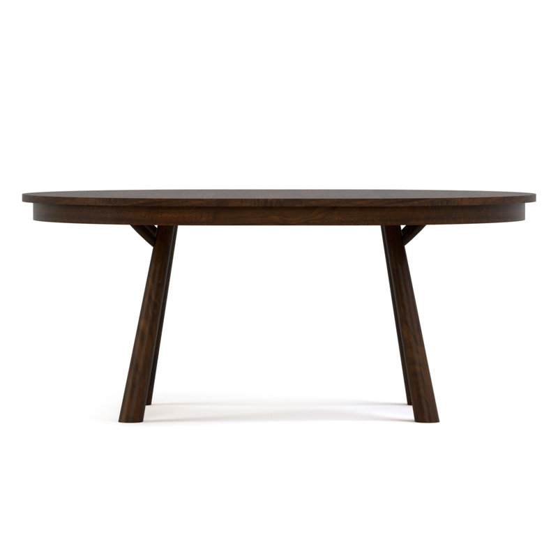 Hudson Valley Round Walnut Wood Dining Table