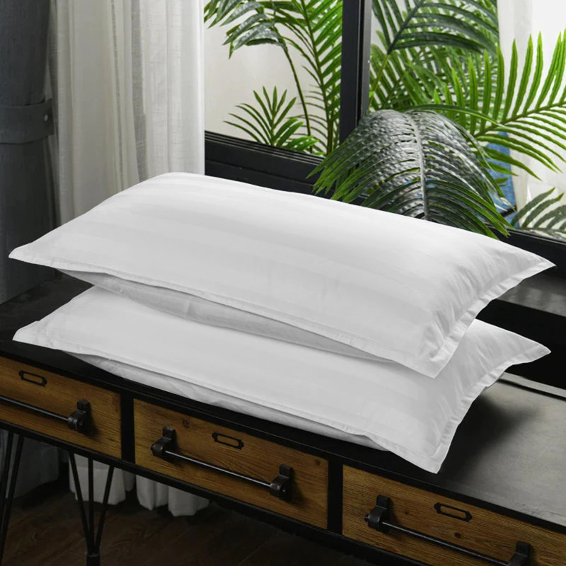 Microfibre 250 Thread Count Reversible Duvet Cover Set, White, Double - 2 Standard Pillowcases