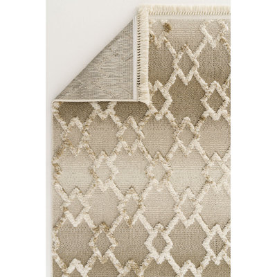 Remas Geometric Machine Made Indoor / Outdoor Area Rug