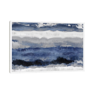 Indigo Strata by Rachel Springer - Painting on Canvas