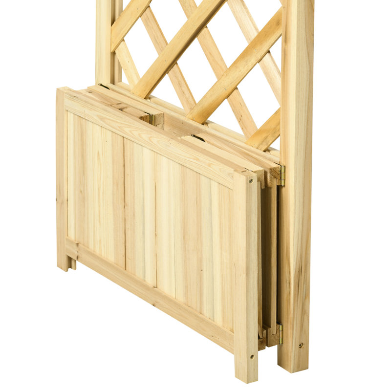 Treillis arqué en bois H 92,5 po x l 65,25 po Blasco