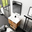 Meuble-lavabo autoportant 30 po avec lavabo en résine - Contreplaqué teinté Design moderne pour la salle de bain