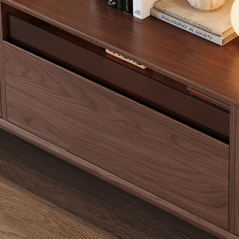 Meuble télé en rotin Luxury, H 22,04 po x L 78,74 po x l 15,74 po, Brun