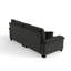 Canapé en chenille plissé 3 places avec support à ressorts durable et coussins en mousse épaisse et dense-980767814