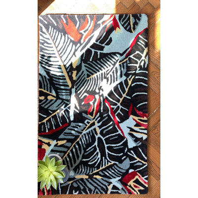 Tapis décoratif fait à la main Rainforest
