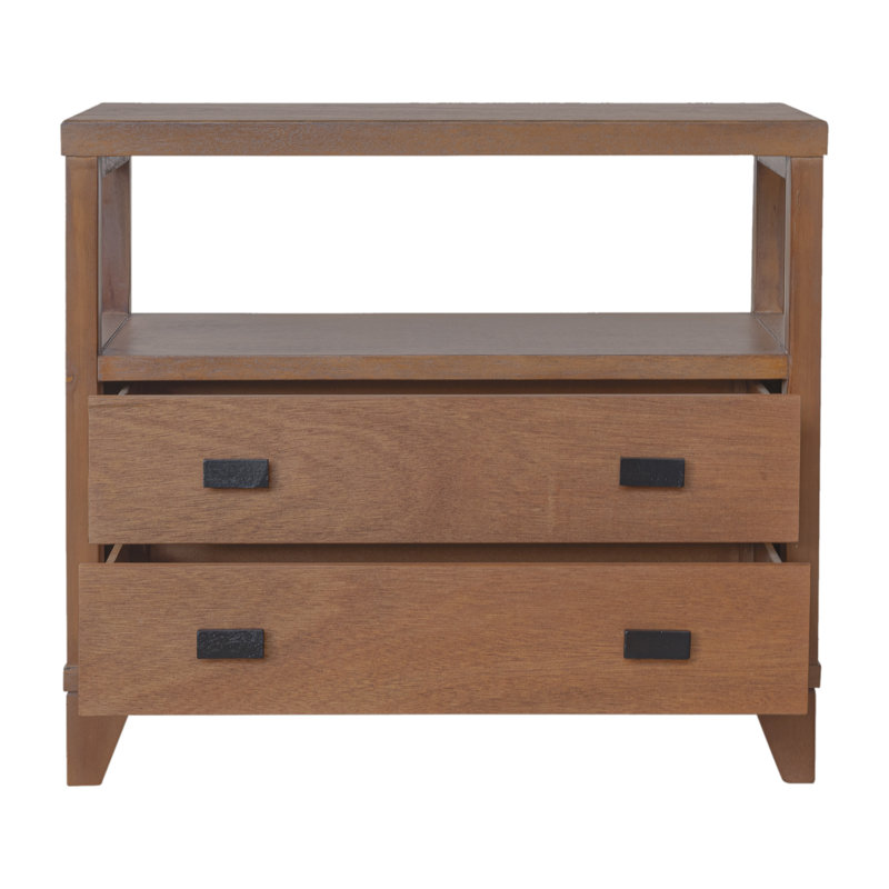 Aditya 2 - Drawer Nightstand, Dark Brown