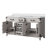 Grey Oak Double Bath Vanity 60 In. W X 22 In. D, With Cultured Marble Top-117980332