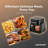 Nutrichef 1500W Electric Air Fryer & Grill With 4L Glass Pot, 7-In-1 Functions, Large Digital Control Panel, Timer, Temperature Display, And Safety Microswitch (Black)-116312562