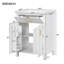 Ensemble de meuble-lavabo 24 po avec lavabo en céramique, meuble-lavabo compact de 24 po x P18 po x H34 po, 2 portes à fermeture en douceur