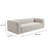 Aurora Pebble Beige Heavy Basketweave Sofa
