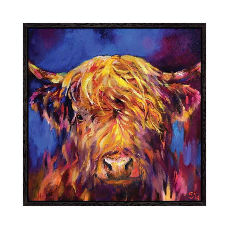 Banavie by Sue Gardner - Painting on Canvas, 66.04 cm H x 66.04 cm W, Black Framed